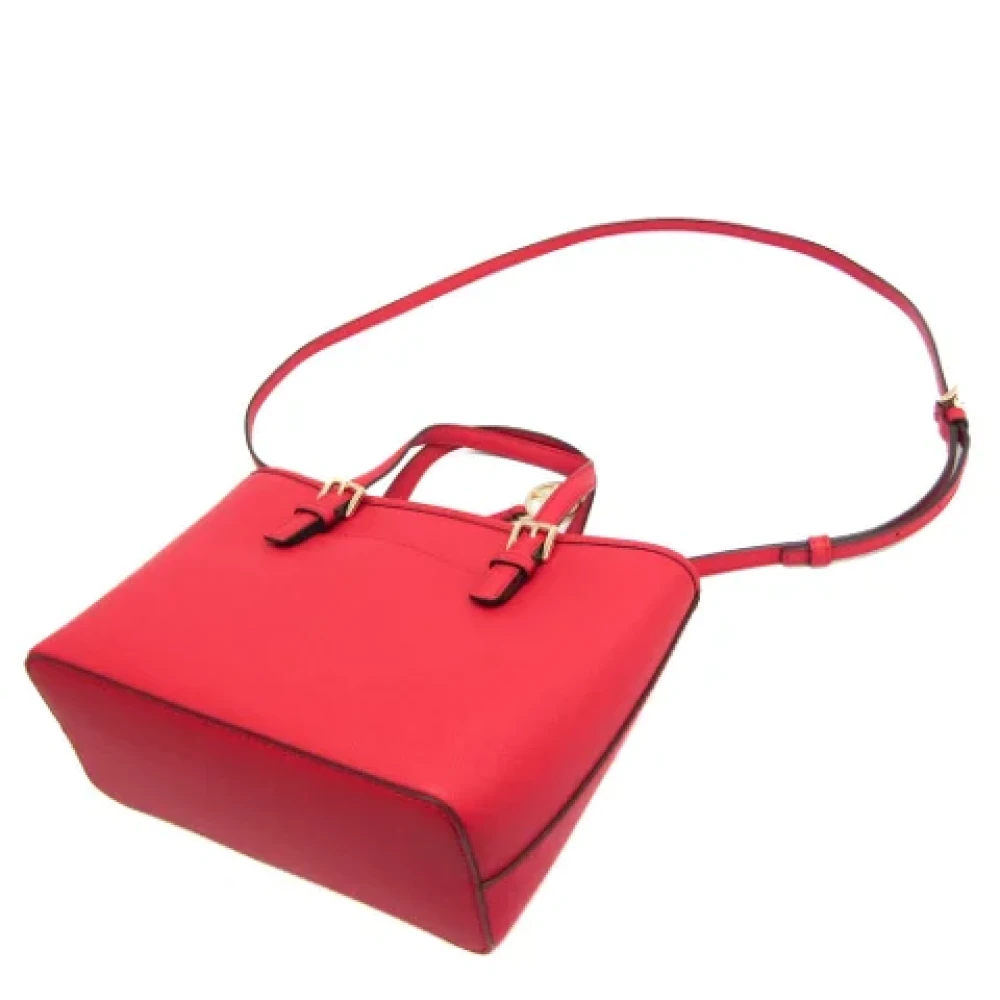 Michael Kors Pre-owned Leather handbags Red Dames