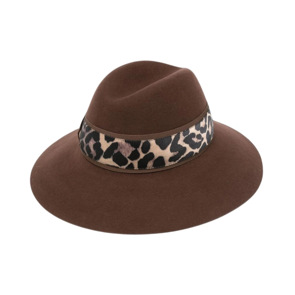 Borsalino , Accessories, Female, Brown, M, Claudette Wool Hat