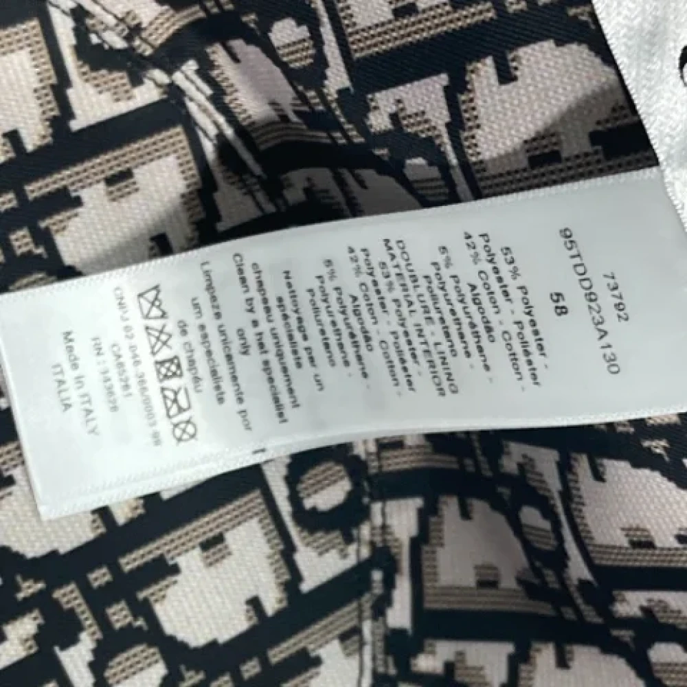 Dior Vintage Pre-owned Cotton hats Black Dames