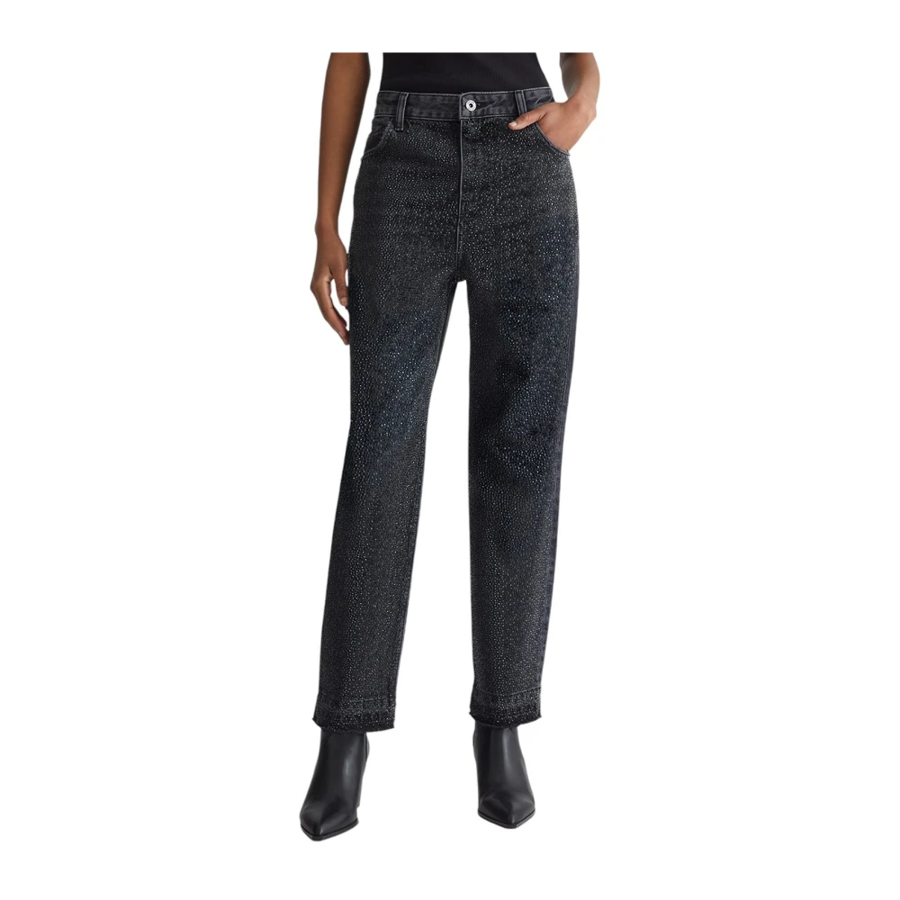 Liu Jo Denim Zwarte Broek met ECS Bony Black Dames