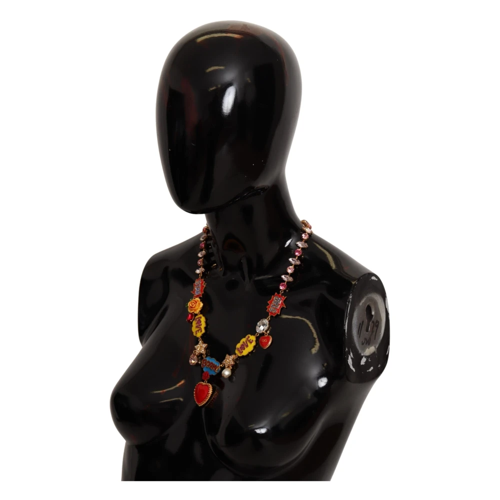 Dolce & Gabbana Rozen Hart Ster Ketting Yellow Dames