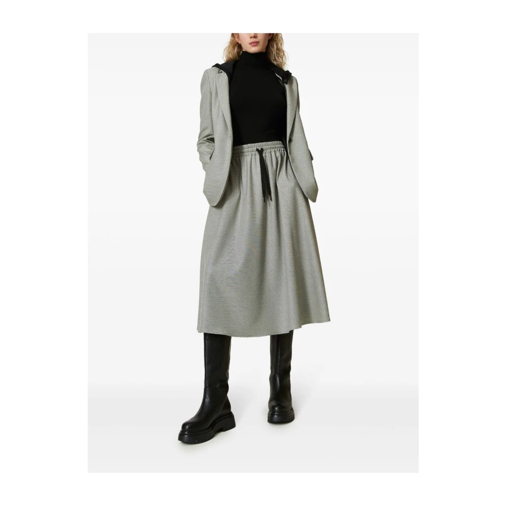 Twinset Zwarte Rok Gray Dames