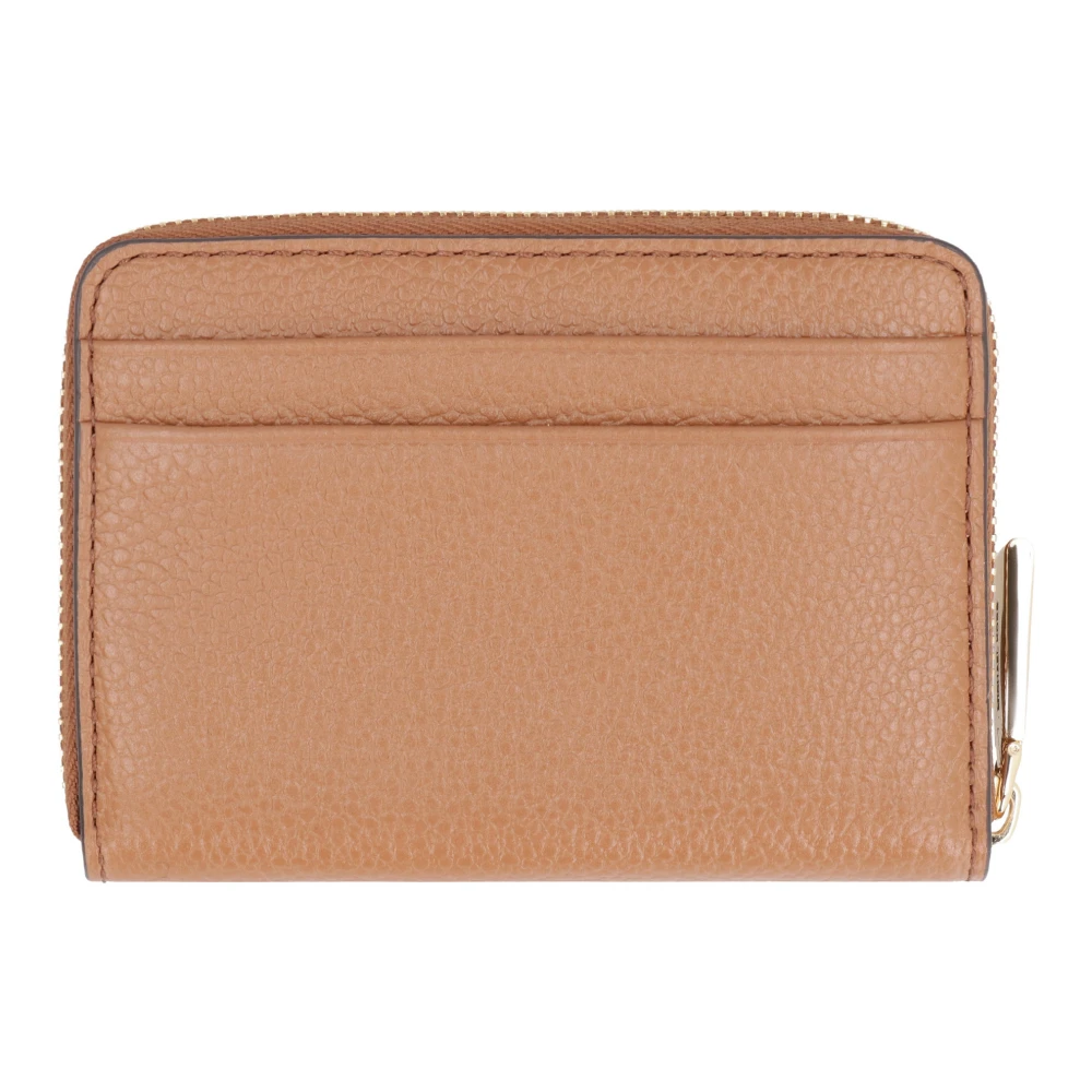 Michael Kors Korrelige leren portemonnee met ritssluiting Red Dames