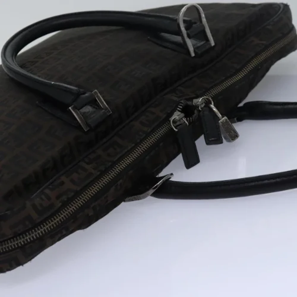 Fendi Vintage Pre-owned Canvas handbags Brown Dames