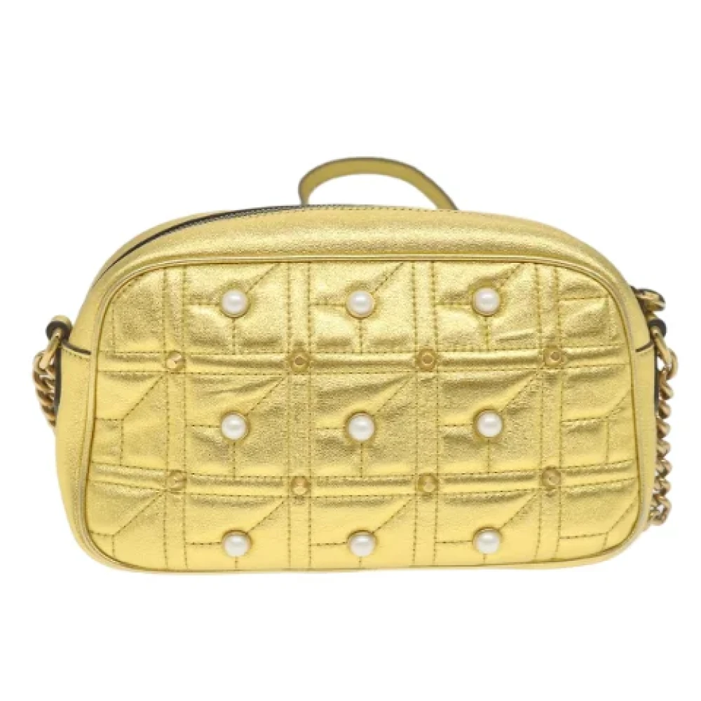 Gucci Vintage Pre-owned Leather gucci-bags Yellow Dames