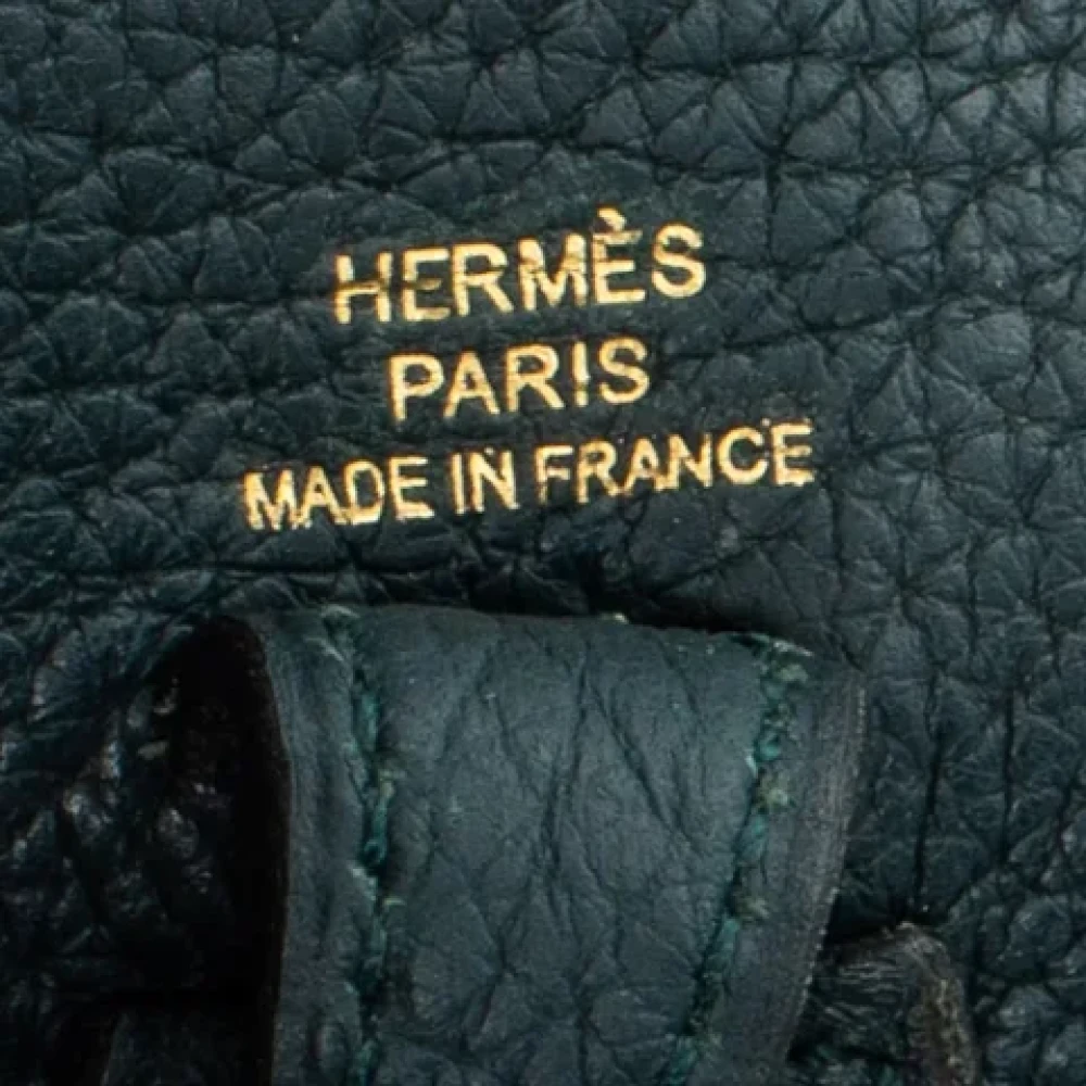 Hermès Vintage Pre-owned Leather shoulder-bags Green Dames