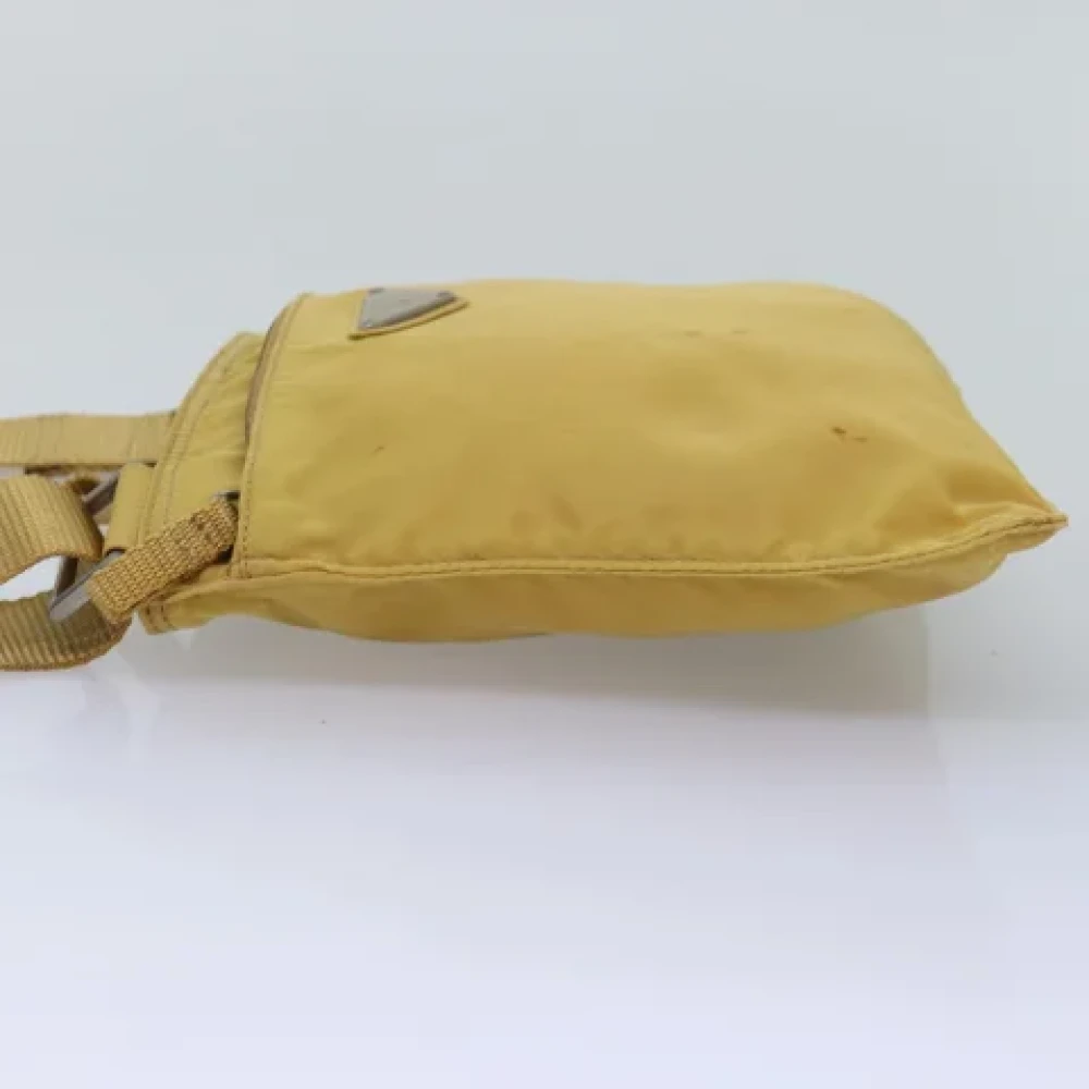 Prada Vintage Pre-owned Nylon prada-bags Yellow Dames
