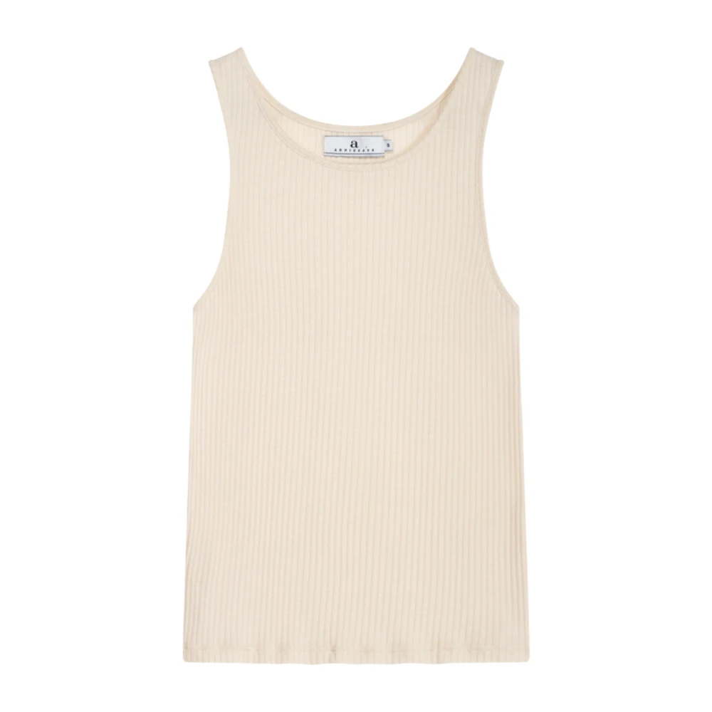 Lyocell Rib Tank Top - Ecru