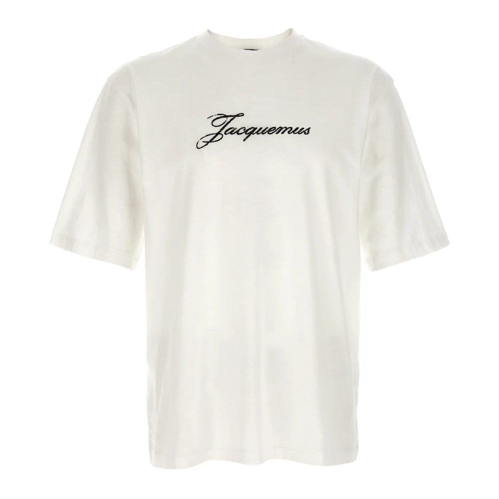 Jacquemus White T-Shirts, Male, M, Le T-Shirt