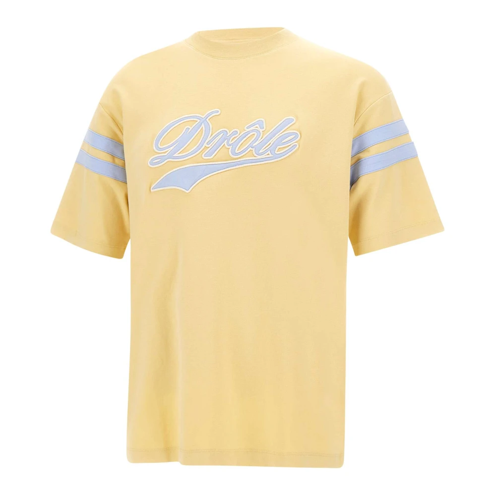 Drole de Monsieur Gele T-shirts en Polos Yellow Heren