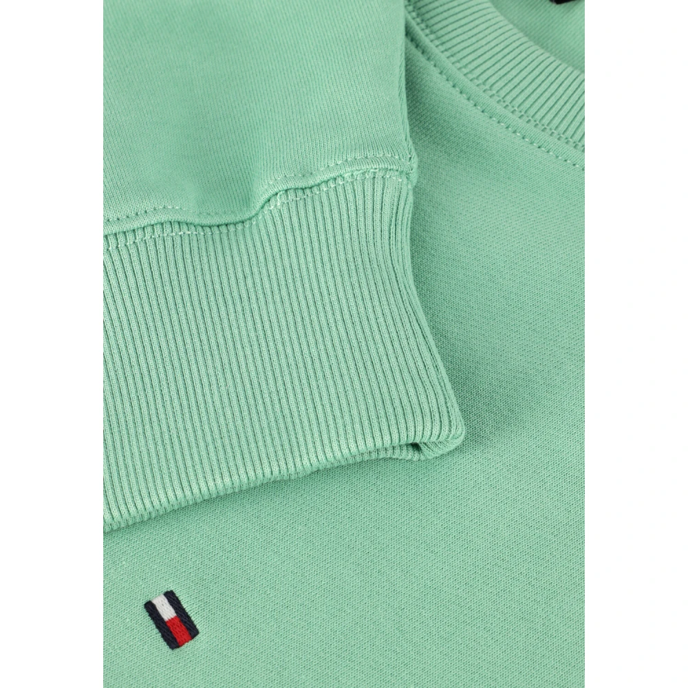 Tommy Hilfiger Essential Terry Crewneck Sweater Groen Green Heren