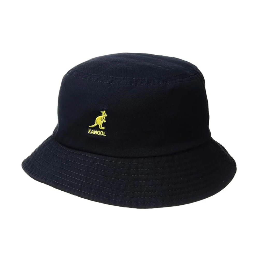 Kangol Women's Blue Navy Washed Cotton Bucket Hat - Accessories - Xl - Accessories