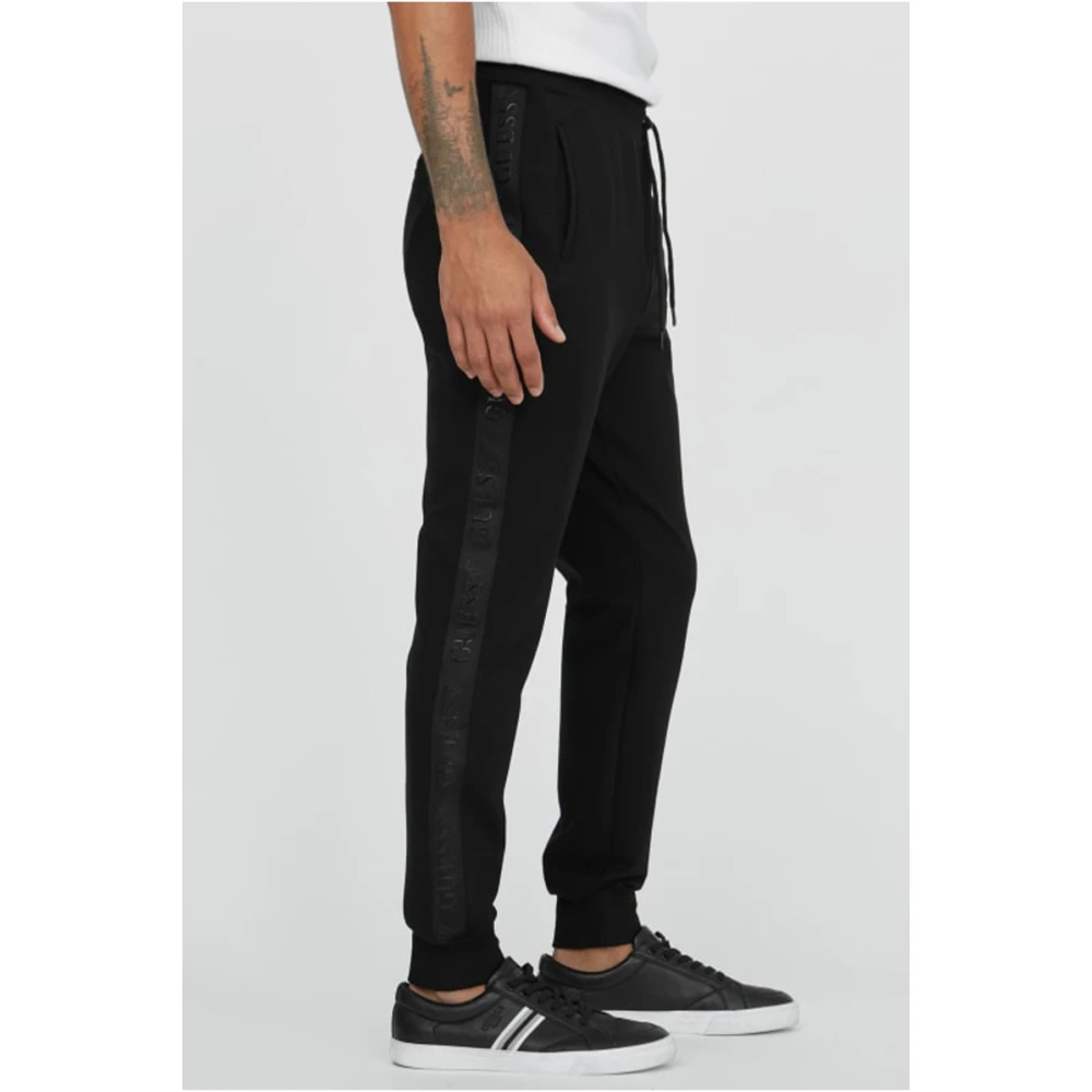 Guess Joggingbroek Zwart patch logo Black Heren
