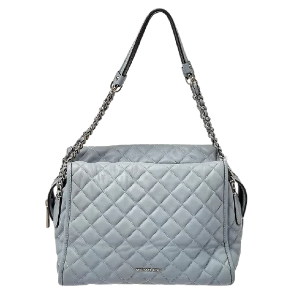 Michael Kors Pre-owned Leather shoulder-bags Blue Dames
