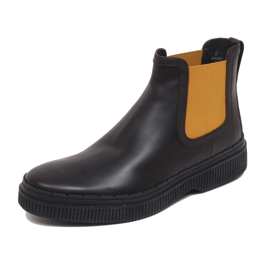 Tod's Men's Brown Stivaletto Elastico Gomma Pes 39A - Chelsea Boots - 6 Uk - Shoes