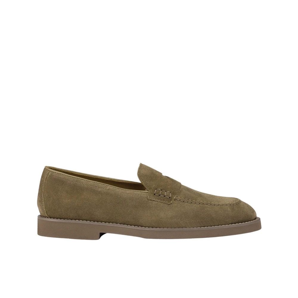 Doucal's Brown Loafers, Male, 6 Uk, Suede Loafer