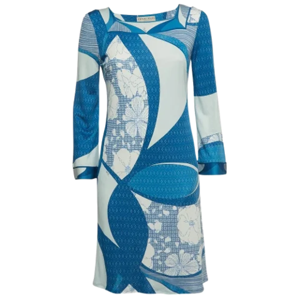 Emilio Pucci Pre-owned Fabric dresses Blue Dames
