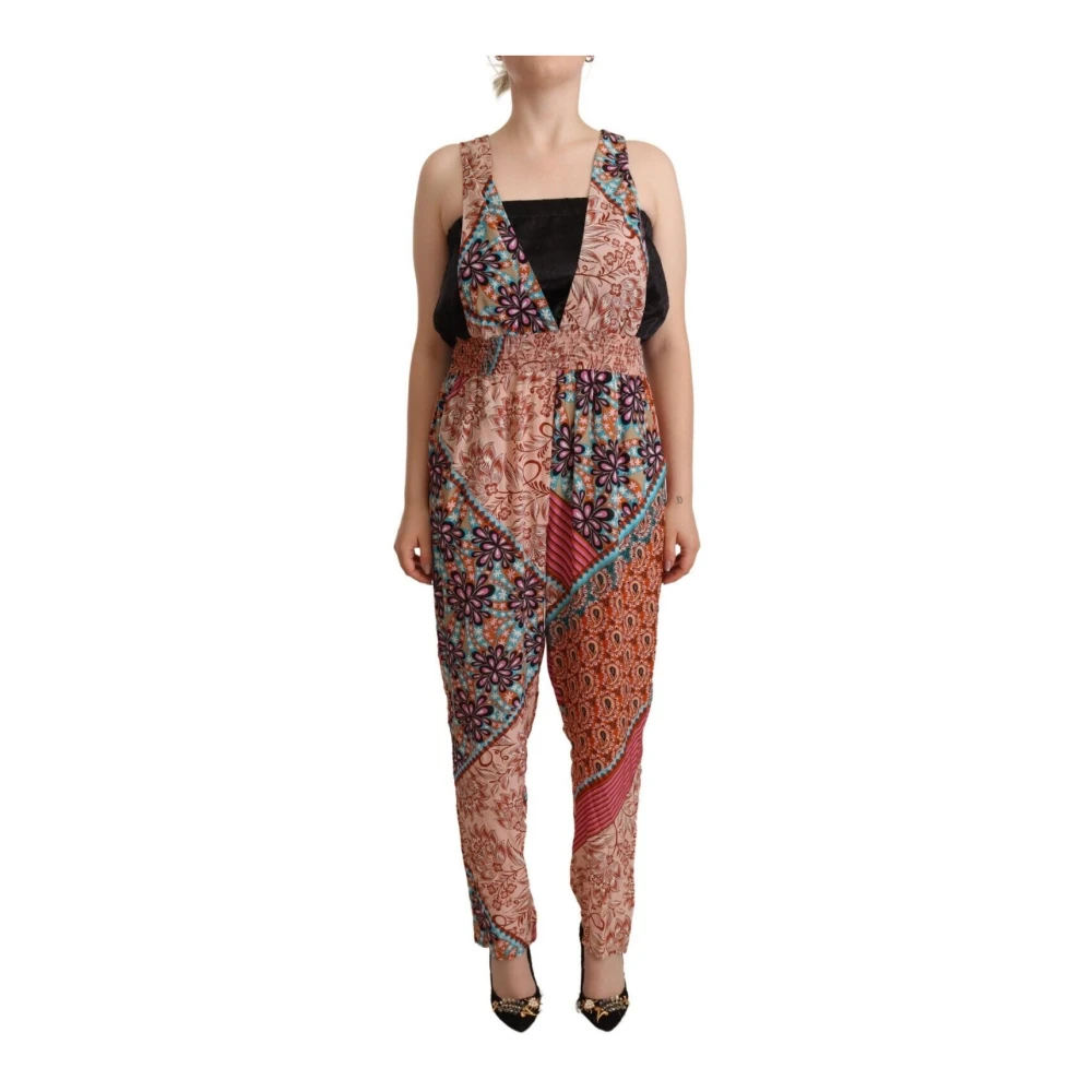 Pinko Women's Multicolor Viscose Floral Print Jumpsuit Dress - Jumpsuits - L - Jumpsuits & Playsuits
