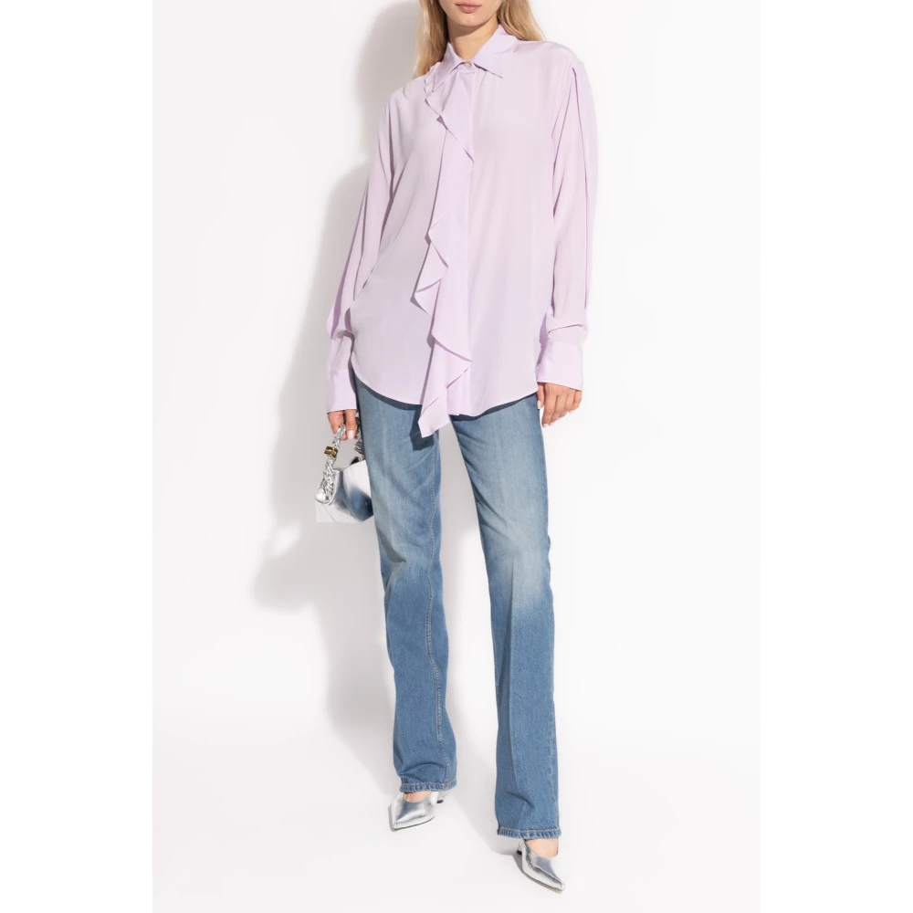 Victoria Beckham Jeans met logo Blue Dames