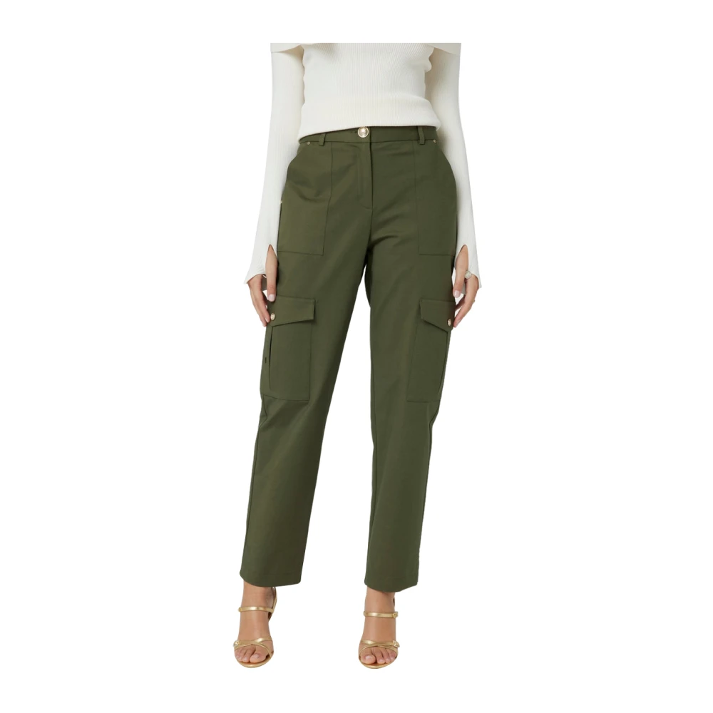 Guess Cargo Broek Olijf Groen Katoen Green Dames