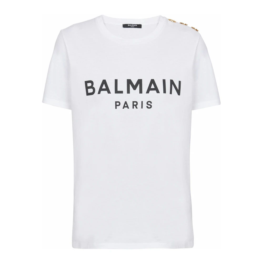 Balmain - Tops > T-Shirts - White - Balmain - Modalova