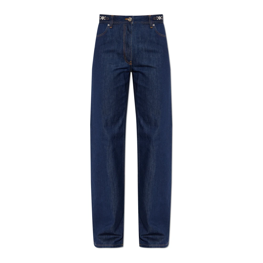 Versace Damen Blau Straight-Leg Jeans