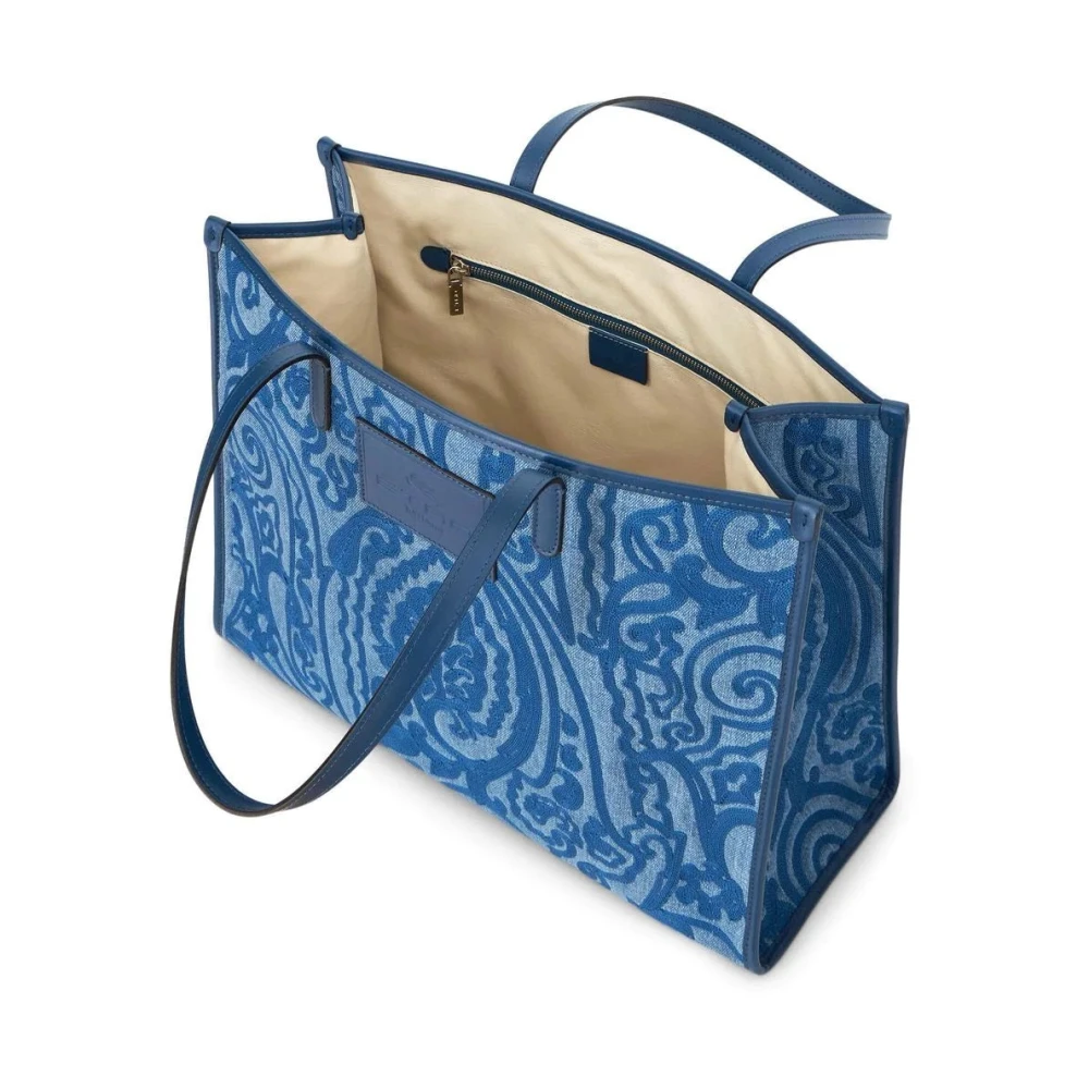 ETRO Blauwe Casual Tote Tas Blue Dames