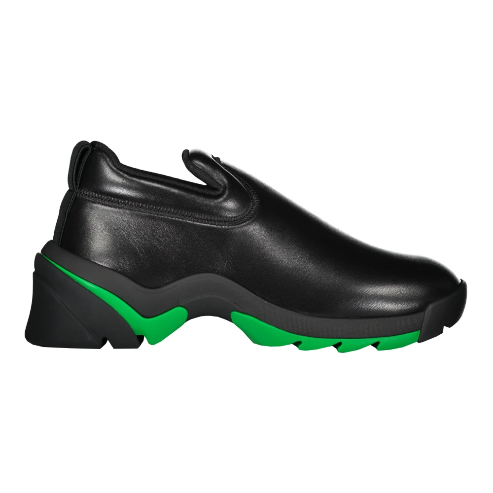 Bottega Veneta Leren instapschoenen van lamsleer Heren Schoenen Zwart