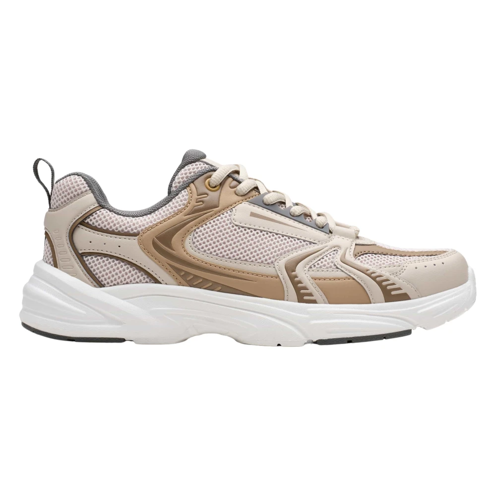 Clarks Unisex Beige Crafton Move Trainers