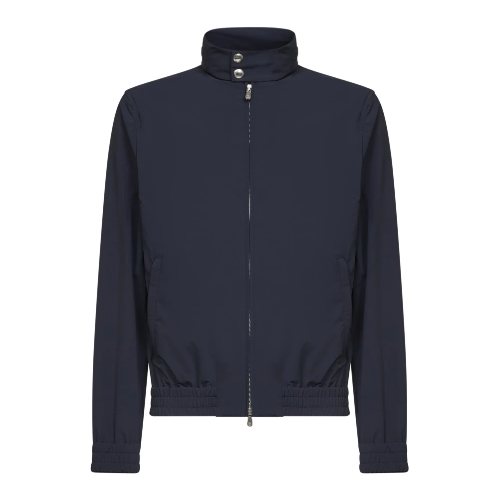Brunello Cucinelli Men's Blue Zip-Throughs, 3XL, Coats