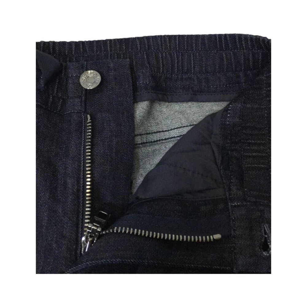 Dolce & Gabbana Stretch katoenen jeans met trekkoord taille Blue Heren