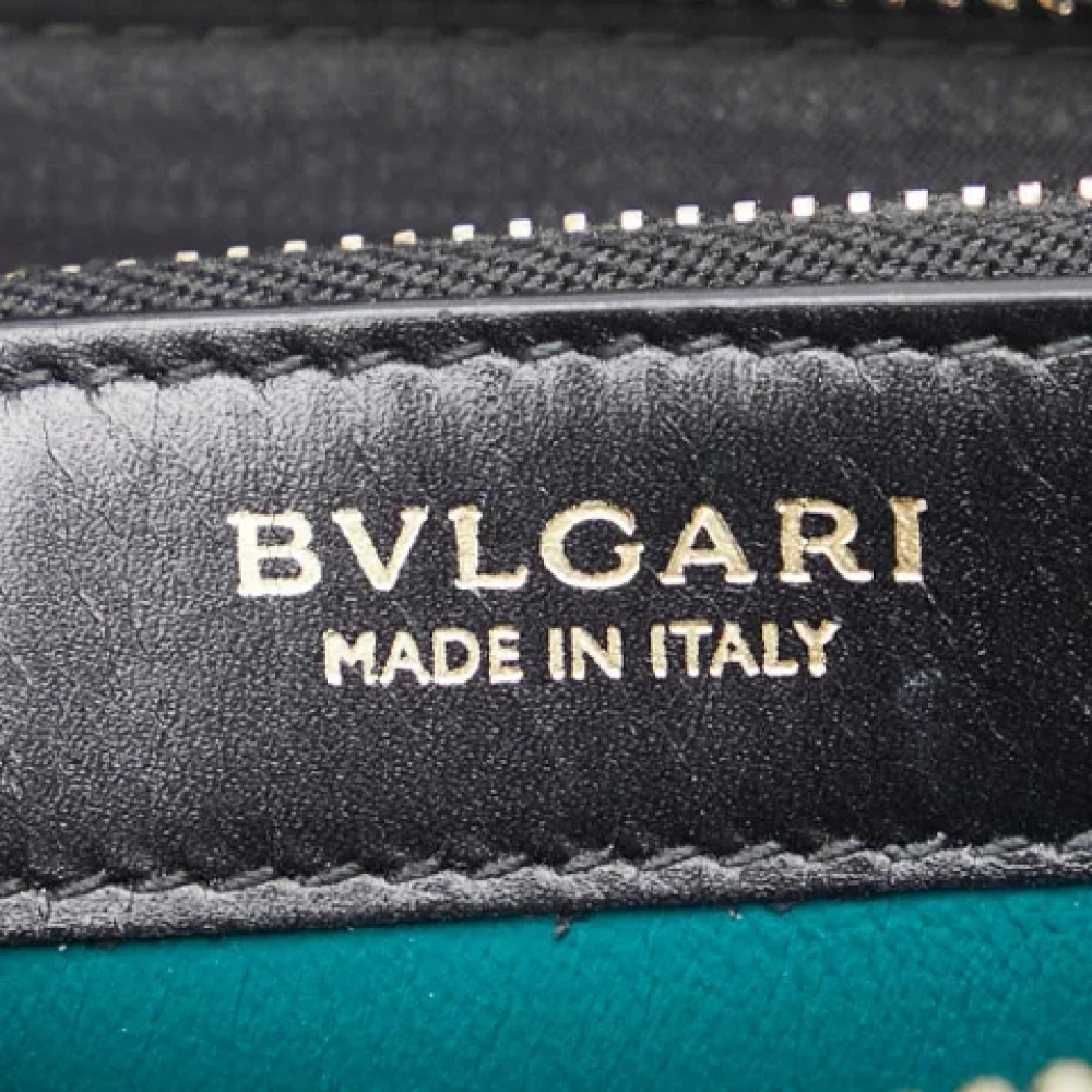 Bvlgari Vintage Pre-owned Leather wallets Black Dames