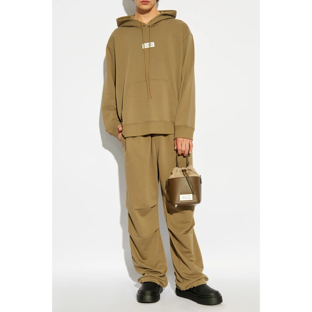MM6 Maison Margiela Sweatshirt met logo Beige Heren