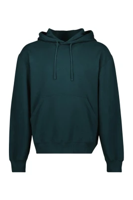Broderad huvtröja i anka