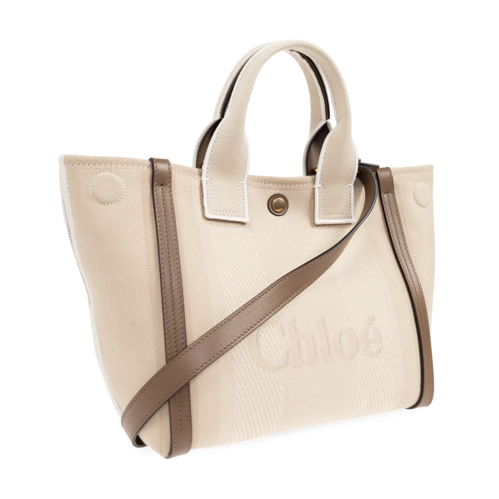 Chloé Handtas Draag Klein Beige Dames