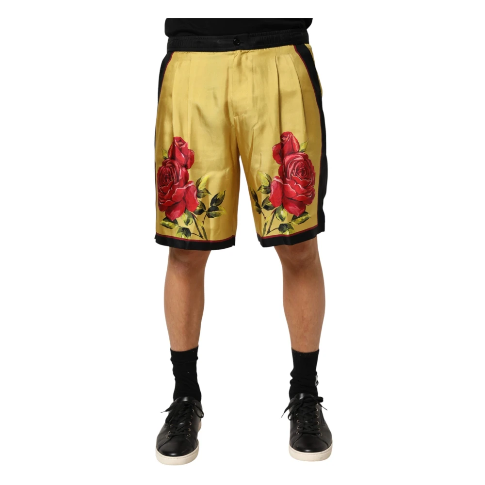 Dolce & Gabbana Men's Yellow Bermuda Shorts