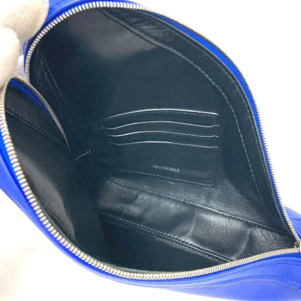 Balenciaga Vintage Pre-owned Leather balenciaga-bags Blue Dames