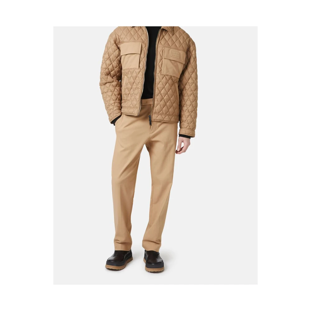 Iceberg Klassieke broek in technische stof Brown Heren