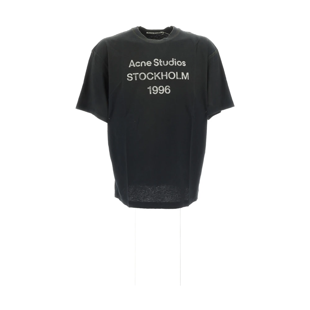 Acne Studios Fn-Ux-Tshi000013 Grafische Print T-Shirt Black Heren