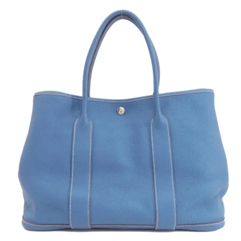 Hermès Vintage Pre-owned Fabric totes Blue Dames