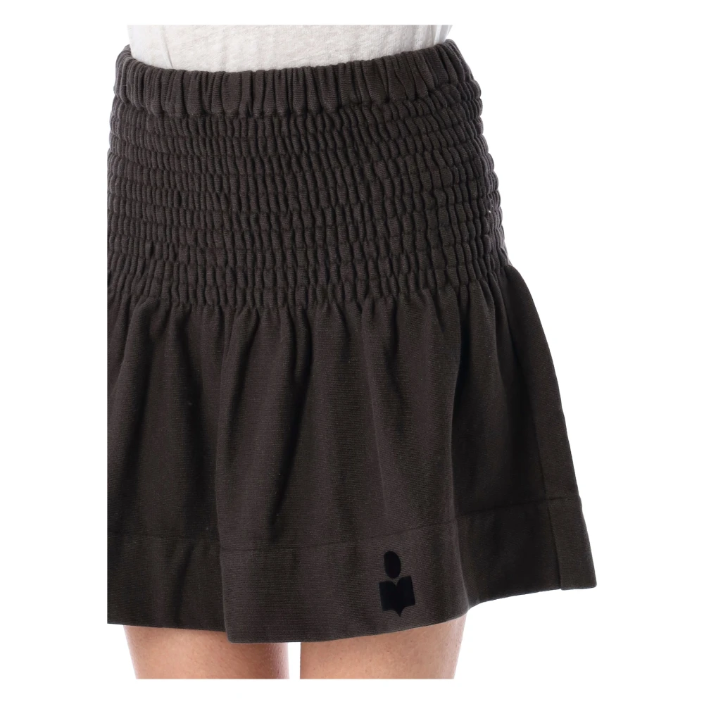 Isabel Marant Étoile Vervaagde Zwarte Mini Rok Black Dames