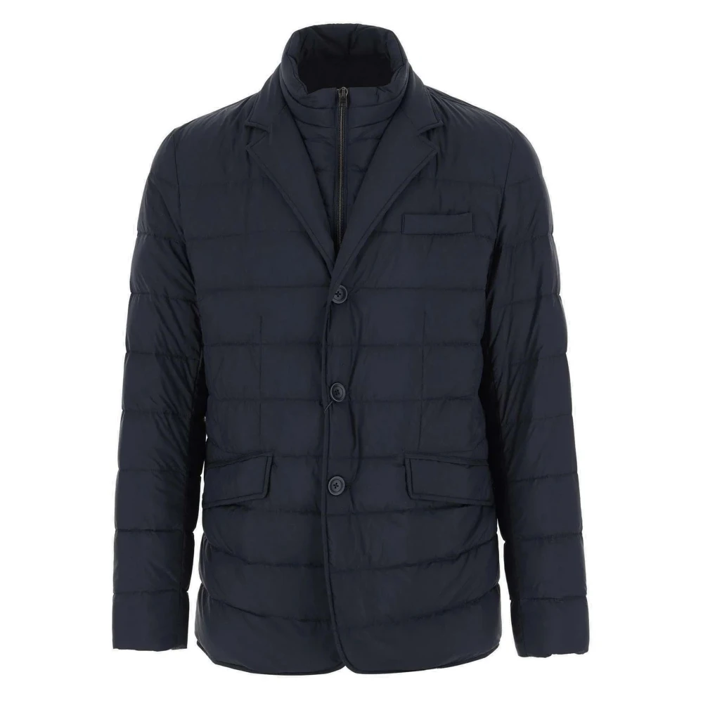 Herno Stijlvolle donsjas voor buitenkleding Blue Heren