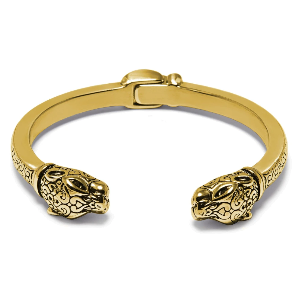 Nialaya Men's Yellow Bracelets, 2XL, Panther Bangle