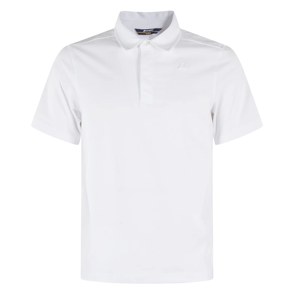 K-Way Men's White Polo Shirts, L, Cotton Polo Shirt