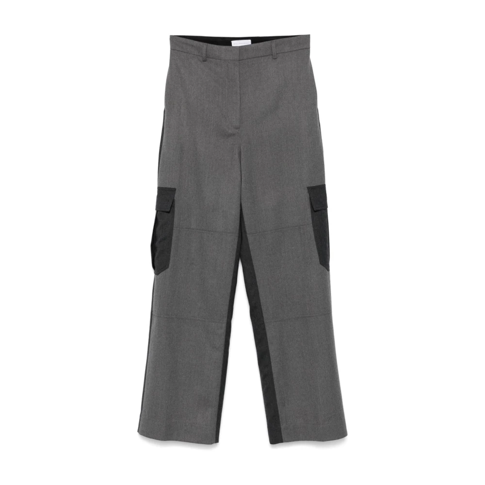 Stella Mccartney Women's Grey Silk & Nylon Trousers