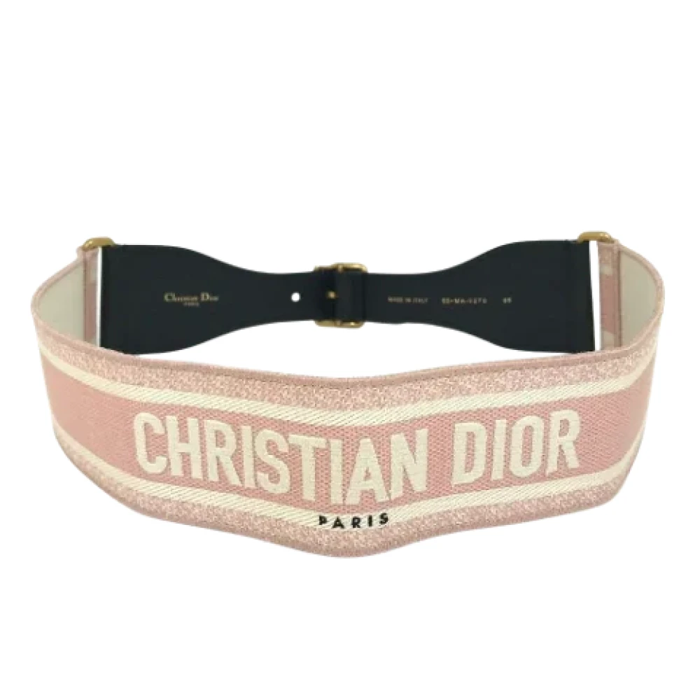 Dior Vintage Pre-owned Fabric belts Pink Dames