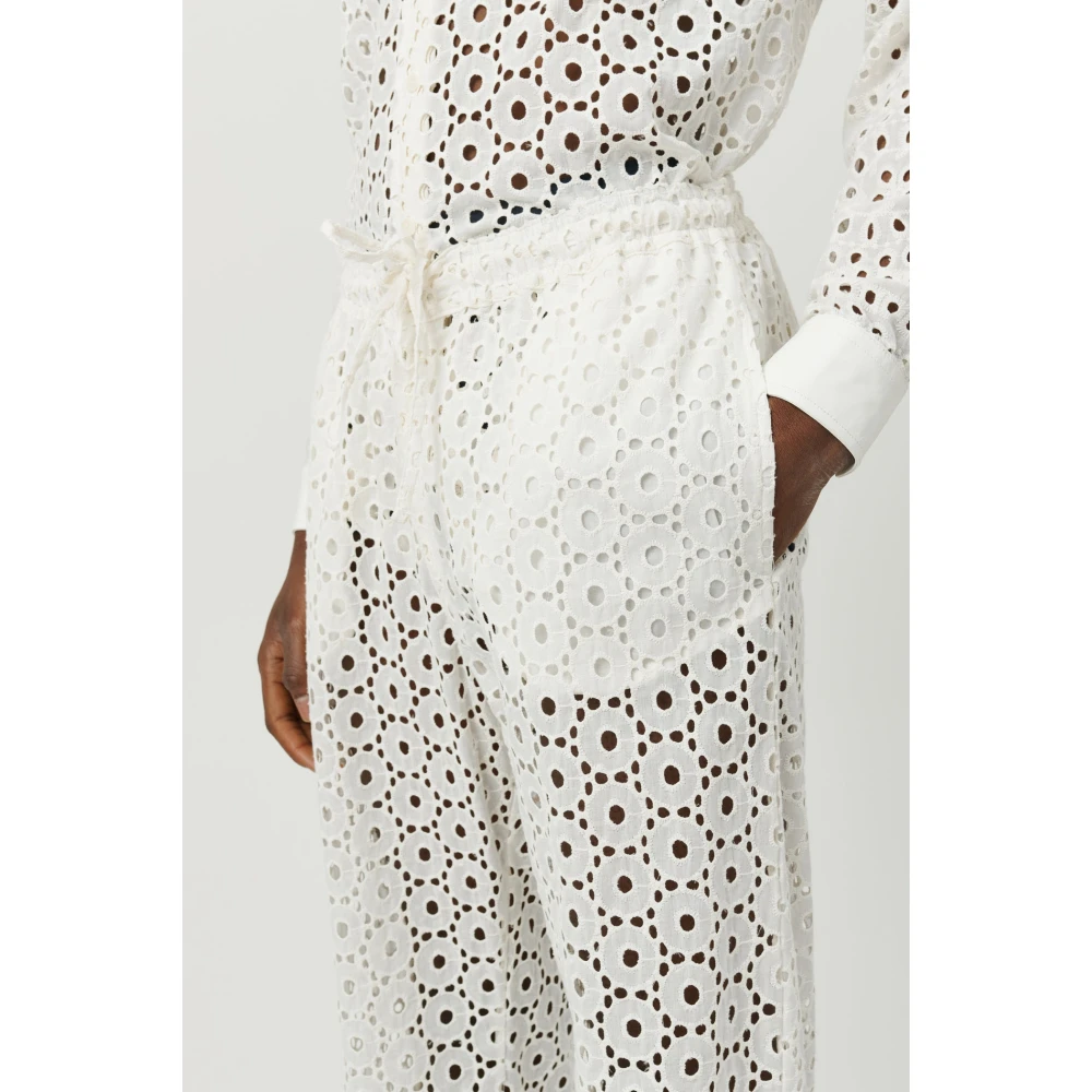 Soulland Trousers White Unisex