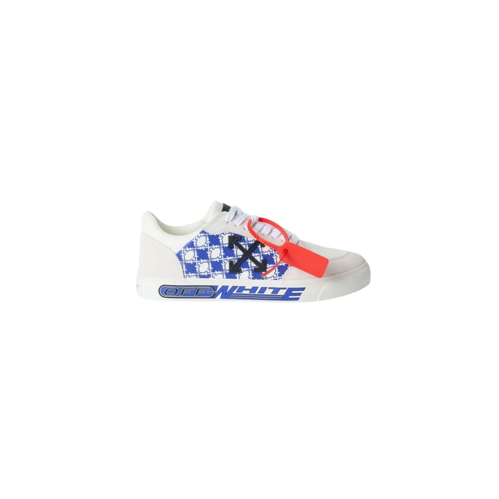 Off White Uomo Bianco/Neo Blue Sneakers Low Vulcanized - Sneakers 44 - Immagine 2