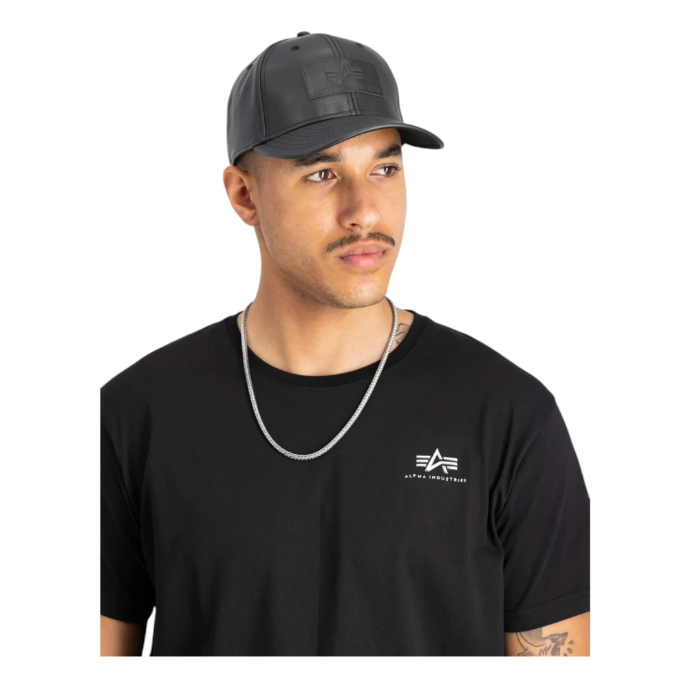 alpha industries Katoenen Hoed Eco-Leer Heren Stijl Black Heren