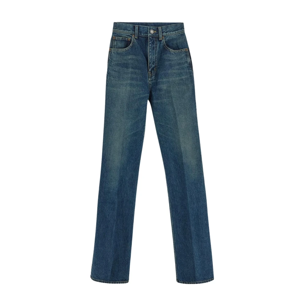 Saint Laurent Clyde Jeans Blue Dames